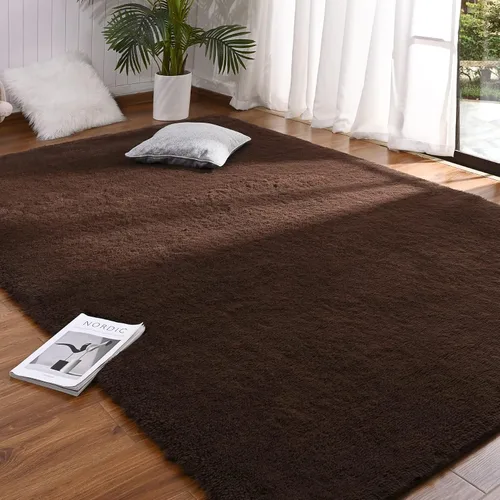 Vista 15 de DETUM Alfombra pequeña de 2 x 3 pies para dormitorio, Kicthen entrada, pasillo, lavable, antideslizante, color borgoña, alfombras de felpa