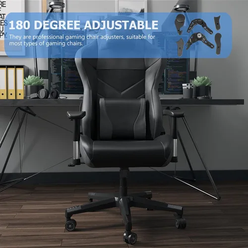 Vista 7 de Cabilock Ajustadores de silla de juego elegantes 6 piezas piezas de silla de plástico hierro fácil de instalar accesorios de ajuste para jugadores