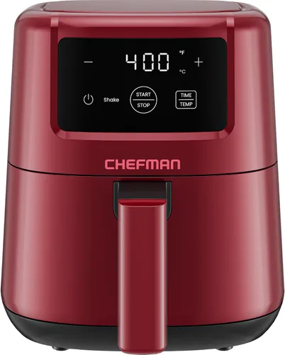 Vista 12 de CHEFMAN - Freidora de aire mini de 2 cuartos de galón – Freidora de aire compacta y ahorradora de espacio digital con canasta antiadherente y apta