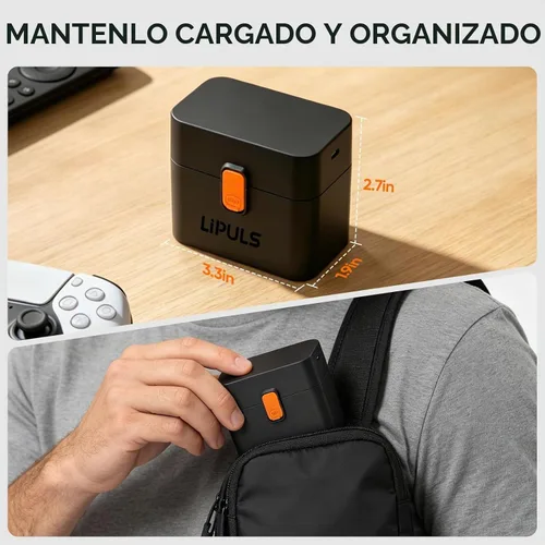 Vista 6 de 8 pilas AA y 4 AAA recargables de litio con cargador, paquete de 12 baterías de 1.5 V Triple A doble A, recargable, batería de litio de larga