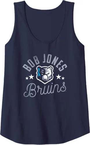Vista 3 de Camiseta sin mangas con logotipo de Bob Jones University Bruins, Azul