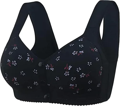 Vista 2 de Brasier Lisa de 3 piezas, brasier de encaje frontal con broches frontales, brasier Lisa Charm para mujer, brasier con realce sin aros de cobertura