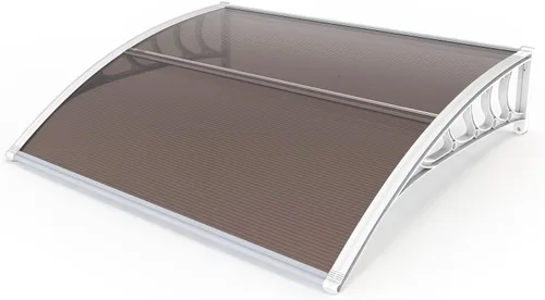Vista 10 de Outvita - Toldo para ventana de 39 x 32 pulgadas, panel de PVC y soporte Blanco/Negro