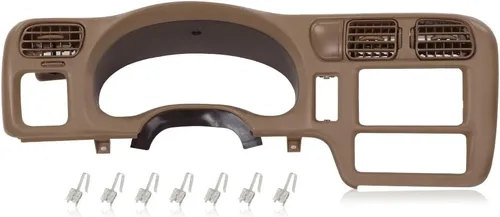Vista 15 de CHEDA - Bisel de tablero compatible con Chevy S10 GMC Sonoma Jimmy Blazer 1998-2004 No se ajusta a doble DIN Gris