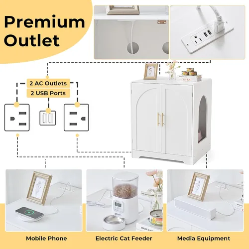 Vista 4 de Caja de arena para gatos para caja de arena autolimpiante