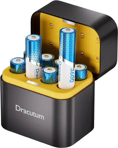 Vista 8 de Paquete de 8 baterías AA recargables de 1,5 V de litio de 3600 mWh