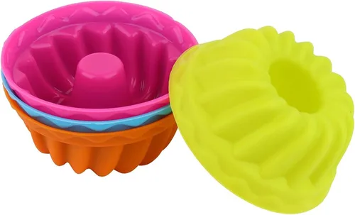 Vista 9 de 12 tazas pequeñas de calabaza para tartas, moldes de silicona para hornear mini moldes antiadherentes para donas magdalenas, magdalenas, tubo