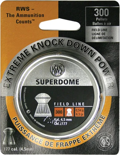 Vista 4 de Umarex RWS Superdome Field Line Pellet Gun Pellets.177 Caliber, 8.3 Grains