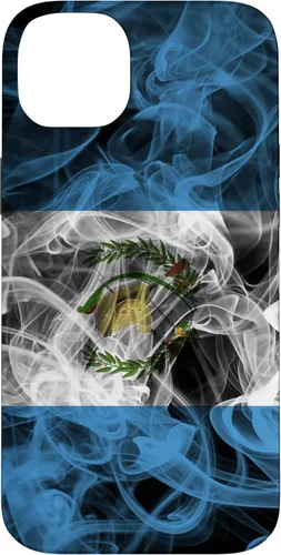 Vista 15 de Funda para iPhone 17 con diseño de bandera de Guatemala con estética ahumada