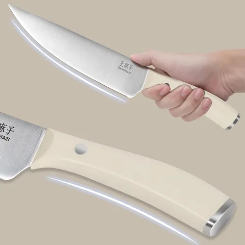 Vista 5 de WANGMAZI Juego de 15 cuchillos de acero inoxidable japonés de alto carbono, juego de cuchillos afilados para cocina, apto para lavavajillas, caja