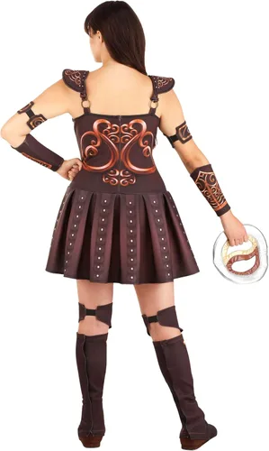 Vista 5 de Disfraz de princesa guerrera Xena talla grande para mujer