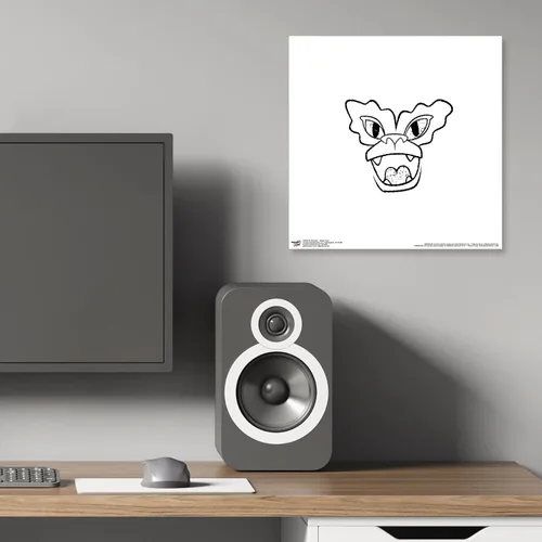 Vista 5 de Trends International Gallery Pops Gremlins - Arte de pared de cara a rayas, versión sin marco, 12 x 12 pulgadas