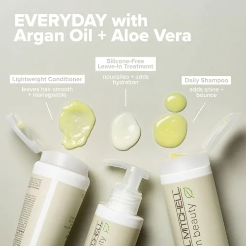 Vista 3 de Paul Mitchell Clean Beauty - Champú diario, aumenta el brillo, añade cuerpo, para todo tipo de cabello