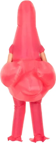 Vista 3 de Morph Disfraz inflable de flamenco, disfraz de flamenco para adultos, disfraces inflables para adultos, disfraces inflables para adultos
