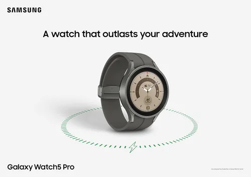Vista 6 de SAMSUNG Reloj inteligente Galaxy Watch 5 Pro LTE de 1.772 in con rastreador de cuerpo, salud, fitness y sueño, batería mejorada, cristal de zafiro