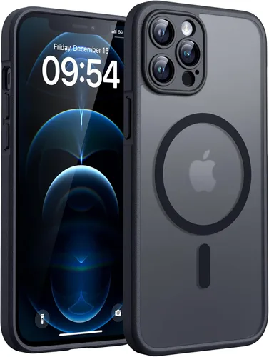 Vista 188 de TOCOL Funda para iPhone 11, compatible con Magsafe, protección completa de cámara, imanes integrados, protección contra caídas, funda translúcida