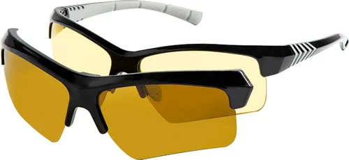 Vista 9 de Eagle Eyes Lentes magnéticos SOL 2 en 1 – Gafas de sol polarizadas para día y gafas de conducción nocturna amarillas antirreflejantes