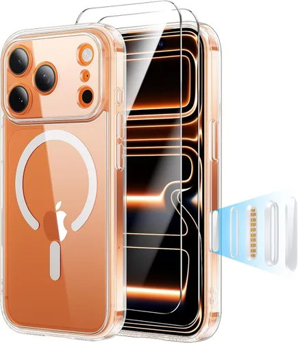 Vista 17 de Funda para iPhone 11, funda magnética con función atril [protección de grado militar] y [compatible con MagSafe], funda protectora delgada