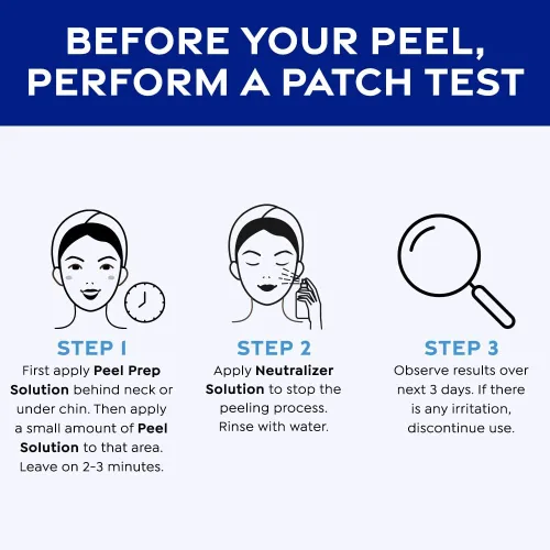 Vista 6 de Peeling químico de ácido glicólico, fuerza profesional y grado médico para exfoliación de la piel, para el tratamiento de líneas finas, arrugas