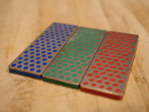 Vista 6 de Diamond Machining Technology (DMT) W7EFC - Mini piedra de afilar - Grueso / Fino / Extrafino - Juego de 3