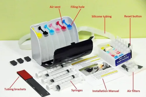 Vista 2 de Inkpro - Sistema de suministro de tinta continua vacía para Canon PGI-250 CLI-251 MG5620 MG6420 MG6620 MX722 MX922 iP7220