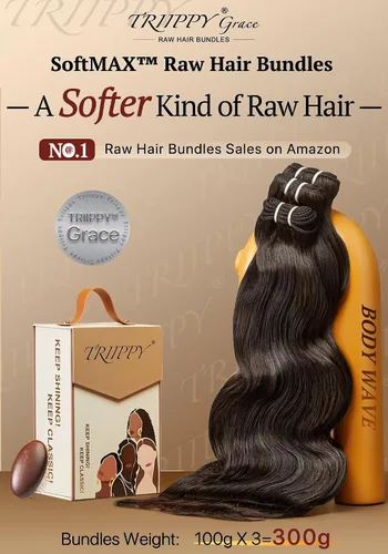 Vista 2 de TRIIPPY Paquetes de Ondas Corporales de Cabello Humano, 100% Cabello Camboyano Crudo Ondulado 3 Paquetes, Triple la Vida Útil Comparado con Paquetes