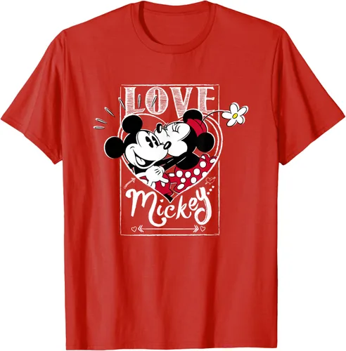 Vista 94 de Disney Mickey & Minnie Mouse Love Mickey - Camiseta para el día de San Valentín