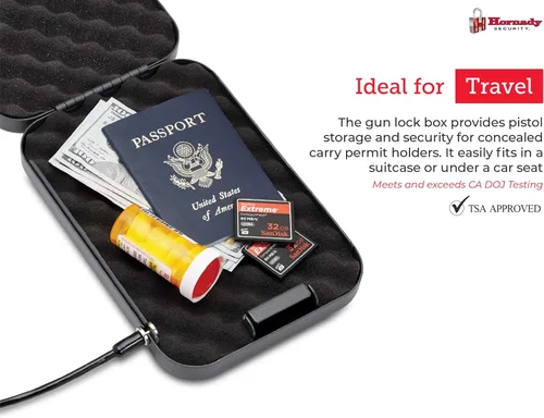 Vista 8 de Caja de seguridad Hornady para armas y objetos de valor