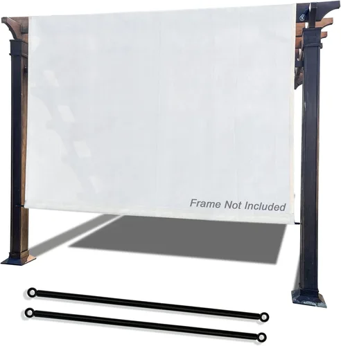 Vista 9 de Alion Home Toldo universal transpirable para pérgola – Toldo de repuesto para pérgola – Cubierta de sombra ajustable para exteriores con varillas