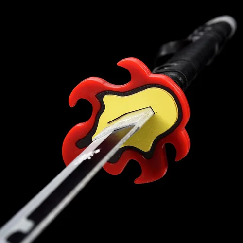 Vista 57 de ziqing Espada samurái de anime hecha a mano, espada Agatsuma Zenitsu, espada Kamado Tanjirou, espada Rengoku Kyoujurou de 41 pulgadas, varios