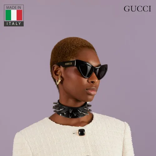 Vista 7 de Gucci GG1294S Gafas de sol de moda de diseñador para mujer con kit eSHADES - Abraza la sofisticación y la elegancia