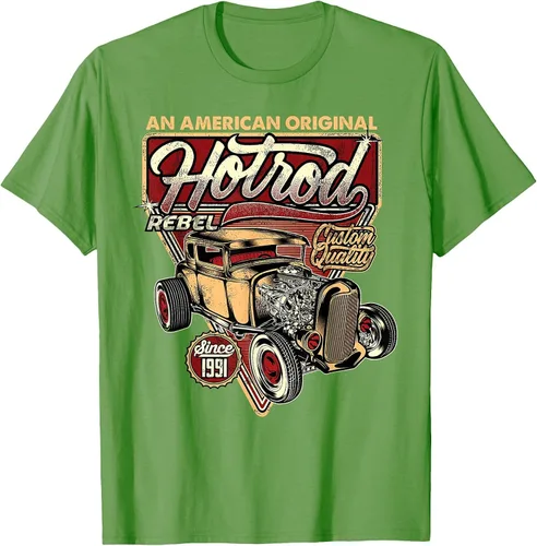 Vista 18 de Camiseta vintage Hot Rod Speed and Power para hombre Asphalt Grey