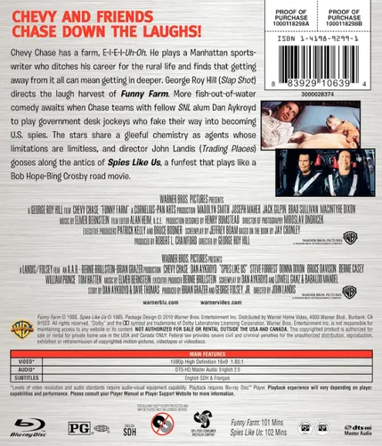 Vista 2 de Funny Farm (1988) Spies Like Us (1985) (Double Feature) Blu-ray
