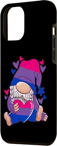 Vista 2 de Funda de bandera bisexual para iPhone 14 Pro Max Gnomo bisexualidad Bisexual Orgullo Bisexual