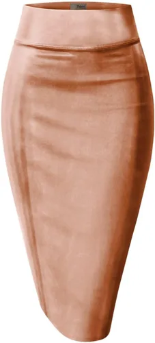 Vista 11 de Hybrid & Company Women's Scuba Pencil Skirt 1139 - negro
