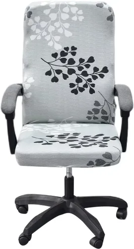 Vista 11 de Funda elástica para silla de oficina con cremallera, funda impresa para silla de computadora para silla con reposabrazos, universal, extraíble