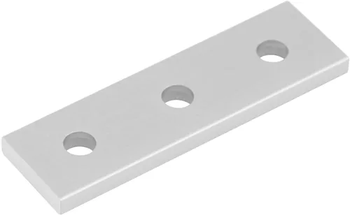 Vista 3 de Placa de unión de extrusión de aluminio 2020 de 12 piezas de 3 agujeros, placa de reparación de aluminio Aleación de aluminio 6063