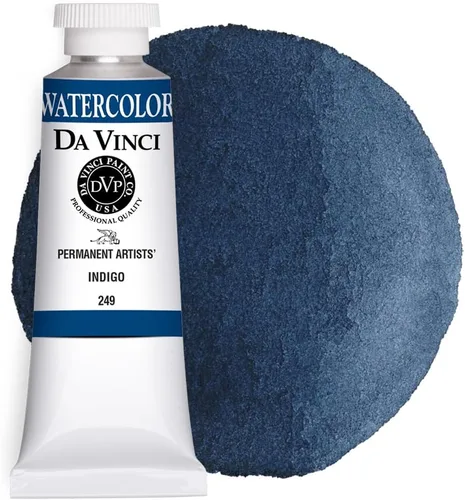 Vista 35 de DA VINCI PAINTS Pintura Acuarela Profesional para Artistas, Azul Cobalto, 15mL