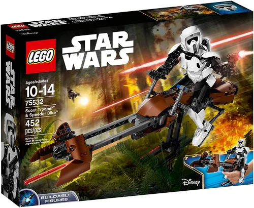 Vista 5 de Juego de construcción Star Wars Scout Trooper & Speeder Bike de Lego (75532)