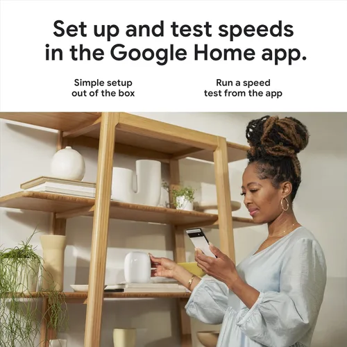 Vista 12 de Google Nest WiFi Pro - Wi-Fi 6E - Sistema confiable de Wi-Fi para el hogar con velocidad rápida y cobertura para toda la casa - WPS - Enrutador