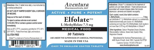 Vista 2 de 7.5mg 3 Pack L-metilfolato metil folato metilfolato metilfolato suplemento alimenticio médico fuerza profesional activo puro potente 30 tabletas