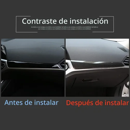 Vista 2 de ABS consola central del coche tablero decoración panel ajuste para BMW G20 G28 325li 3 serie 2019 2020 (fibra de carbono)