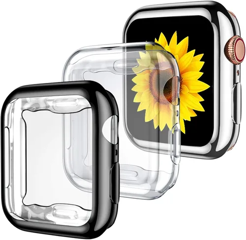 Vista 24 de GEAK - Juego de 3 fundas protectoras TPU compatibles con Apple Watch Series 11 10, protector de pantalla de 1.65 pulgadas, funda protectora completa