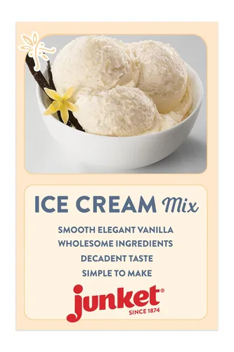 Vista 5 de Junket Mezcla de helado de vainilla: hace 6 cuartos de helado casero antiguo para hacer helados o revolver a mano, solo tienes que añadir leche