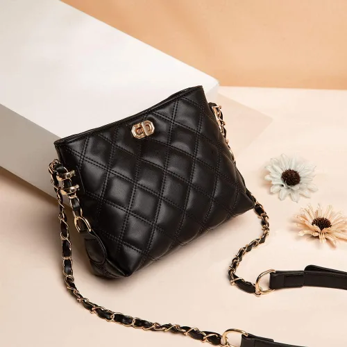 Vista 5 de Bolsos cruzados pequeños para mujer bolsos de cuero a la moda bolsos de hombro ligeros