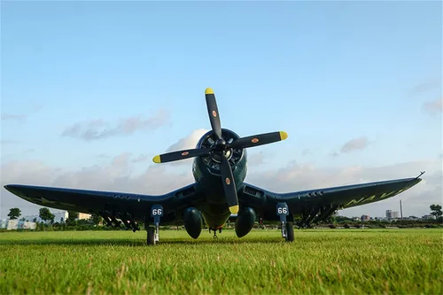Vista 7 de Fms Avión Rc Plane 6 canales Control remoto Avión Racing Warbird 1700MM (66.9") Envergadura F4U Corsair V3 sin Reflex V2 RC Aviones para adultos PNP