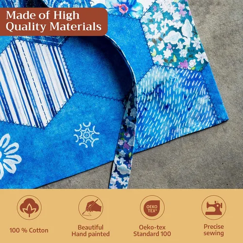 Vista 817 de Maison d' Hermine Delantales para mujer con bolsillo, 100% algodón (27.50 x 31.50 pulgadas)