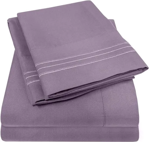 Vista 42 de 1500 Supreme Collection Juego de Sábanas de Bolsillo Extra Profundo - Sábanas de Cama Suaves de Lujo, Sin Arrugas, Ropa de Cama, Más de 40