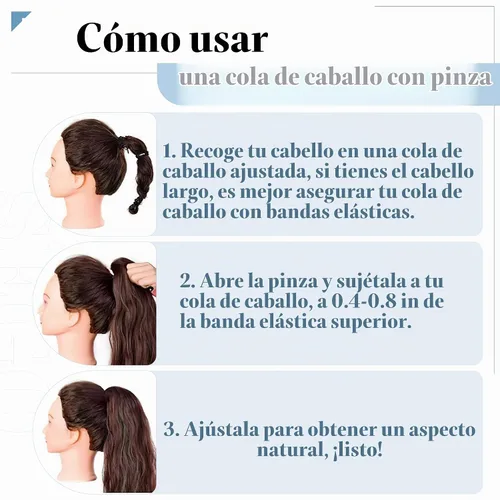 Vista 7 de SEGO - Extensión de cola de caballo de cabello humano con pinza de 14