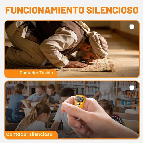 Vista 5 de Contador electrónico de dedo con pantalla LCD de 5 dígitos para hacer punto, regazo, contador de mercancías, golf